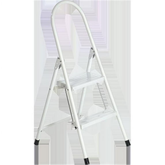 Louisville Ladder L-4345-02 2 ft. White Steel Hoop Step Stool Type III 200 lbs. Rating