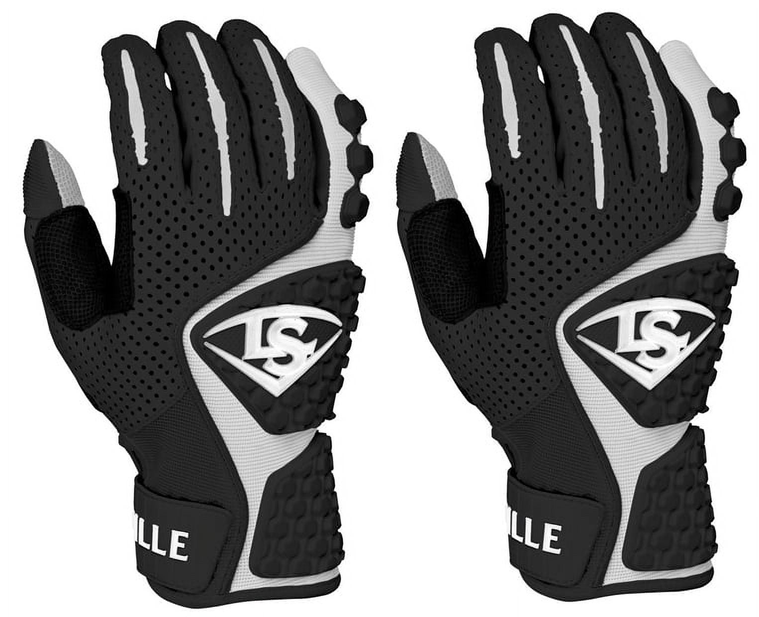 Louisville Slugger Adult Advanced Design Batting Gloves XL Black