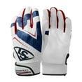 thumbnail image 1 of Louisville Slugger Adult Genuine V2 Batting Gloves - USA, Large, 1 of 4