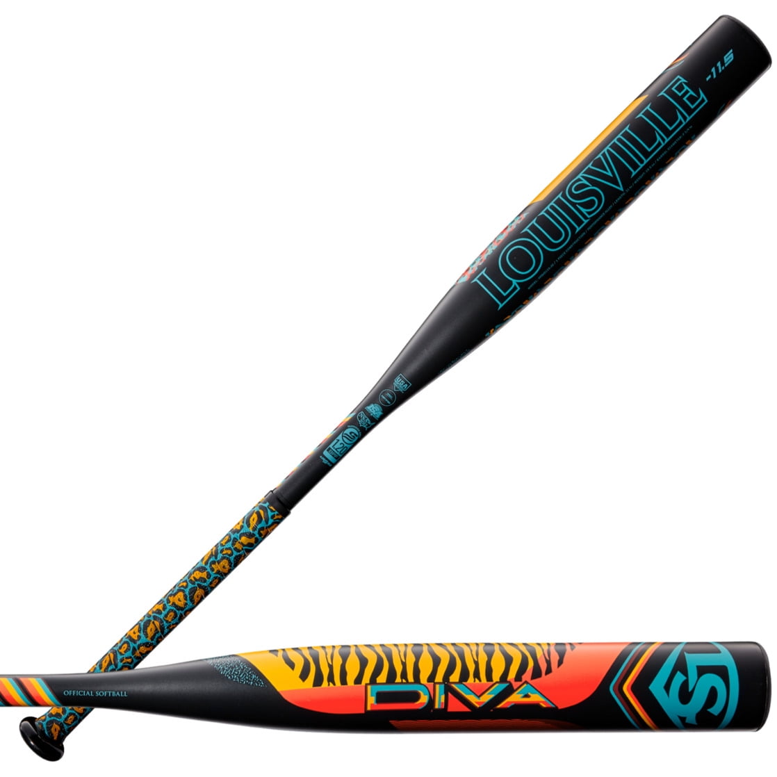 The Hitter 15p ラディカル Louisville Slugger 2022 Diva (-11.5) Fastpitch Bat - Tiger