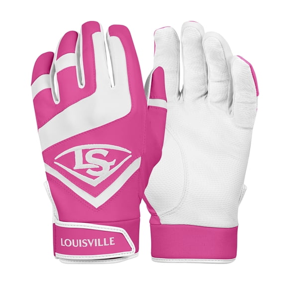 Louisville Slugger Genuine Adult Batting Glove, Pink - Medium
