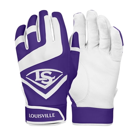 Louisville Slugger Genuine Adult Batting Glove, Purple - XXL