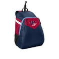 thumbnail interactive-video image 1 of Louisville Slugger Genuine V2 Baseball/Softball Bat Bag - Holds up to 2 Bats, Red/White/Blue, 1 of 10