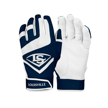 Louisville Slugger Genuine Youth Batting Glove, Navy - Medium