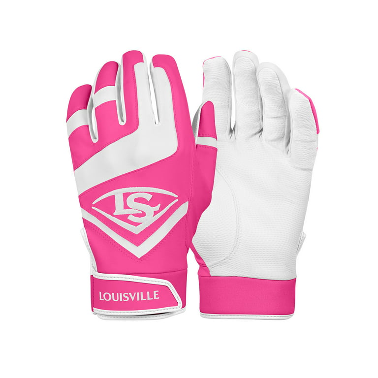 Louisville Slugger Genuine Youth Batting Glove, Pink - Large