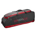 thumbnail image 1 of Louisville Slugger Omaha Rig Wheeled Bag, Black and Scarlet, 1 of 10