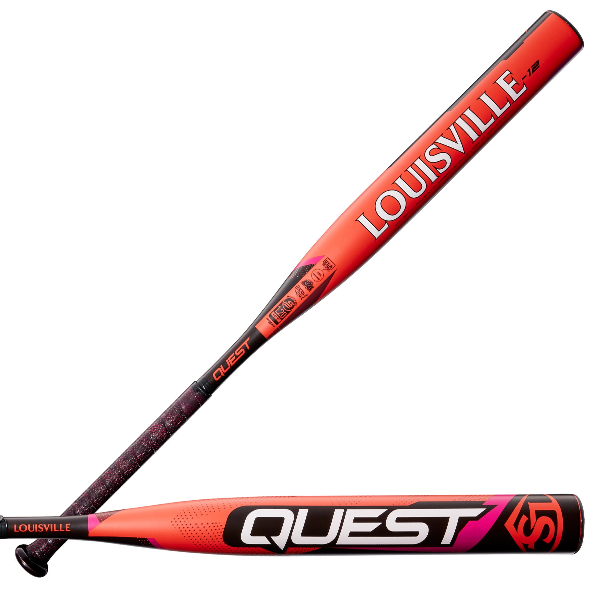 Batte Louisville Slugger Quest -12 Fast Pitch 28" 16 Oz 2 1/4 - Jeune Occasion