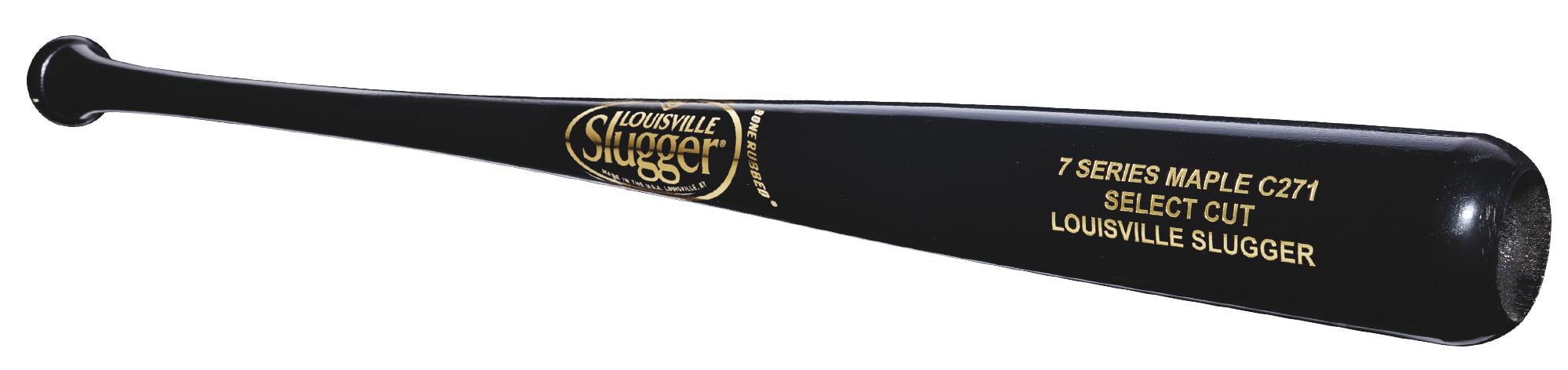 Louisville Slugger WBCMI13-BN MLB Authentic Cut Maple I13 Unfinished Black  33 Wood Baseball Bat