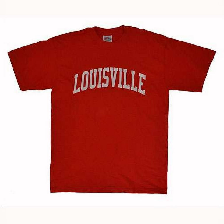 E5 Louisville T-Shirt - Big and Bold Print, Red, Men's, Size: Medium