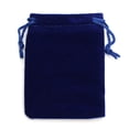 thumbnail image 1 of Louleur Drawstring Velvet Bag Drawstring Calabash Pouch Jewelry Packaging Bag Wedding/Christmas Favor Pouches & Gift Bags 10pcs Blue 7x9cm, 1 of 6