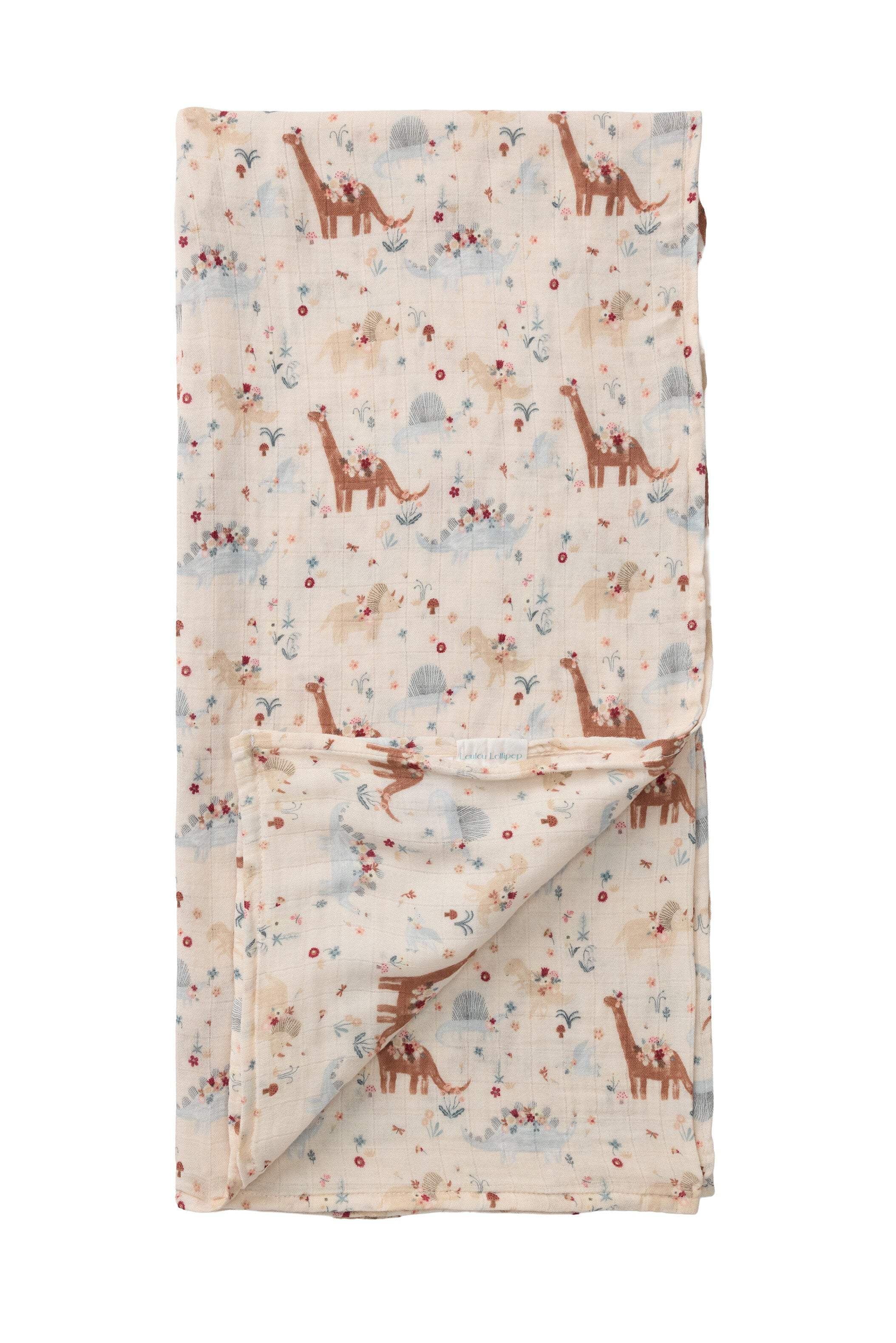 Loulou Lollipop Muslin Swaddle - Baby Dinomite