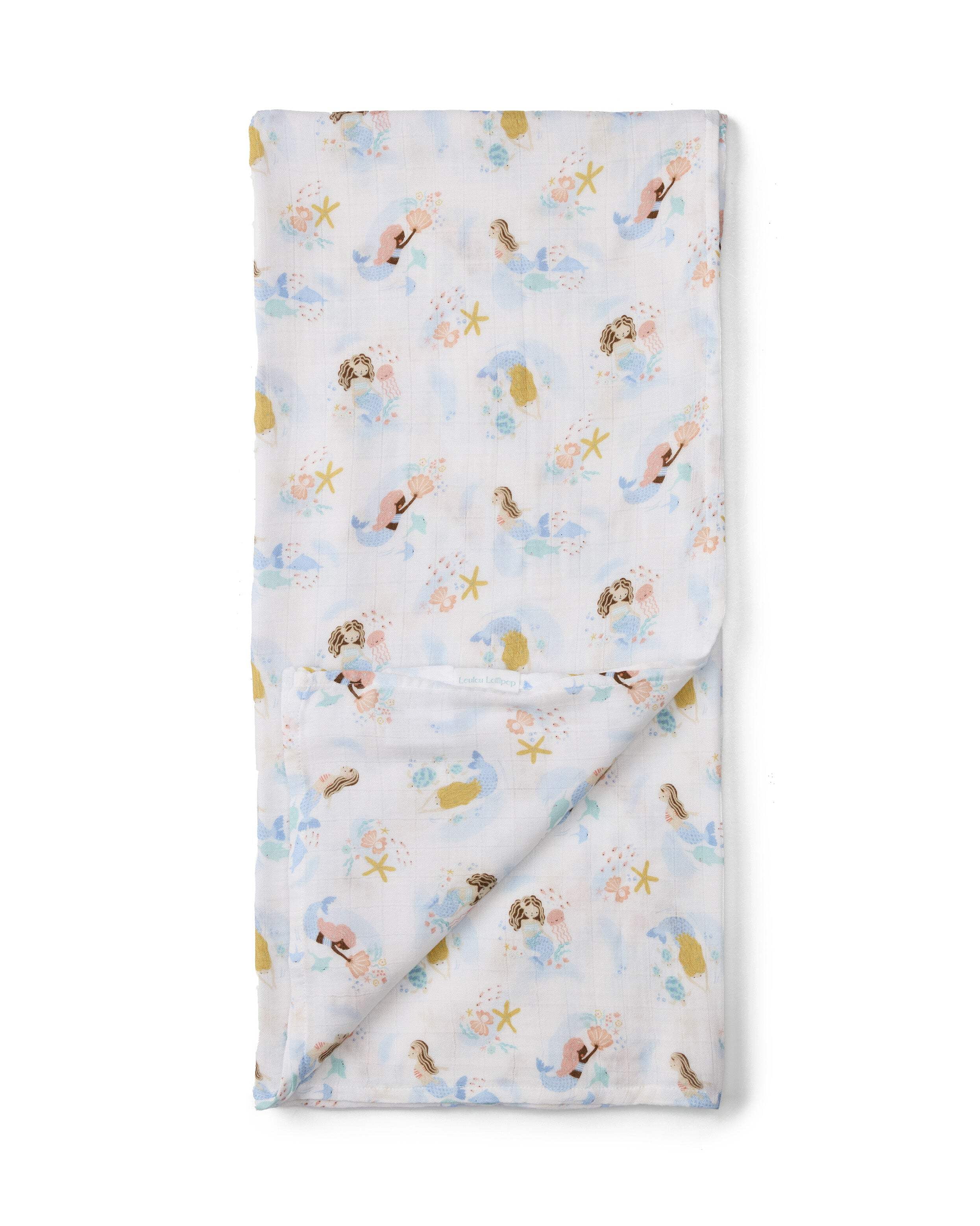 Loulou lollipop Muslin Swaddle - Mermaid