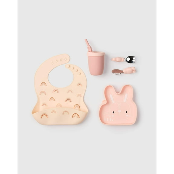 Loulou Lollipop Silicone Feeding Bundle - Bunny