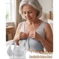 thumbnail image 1 of Lounge Bra for Women JIANLAI Wireless Bra Full Coverage Lace Tshirt Everyday Bra Light Ashy, 1 of 5