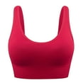 thumbnail image 1 of Lounge Bras Women Back Adjustable No Steel Ring Gather Shockproof Fitness Running Underwear Cotton Bras Women Red XXL, 1 of 6