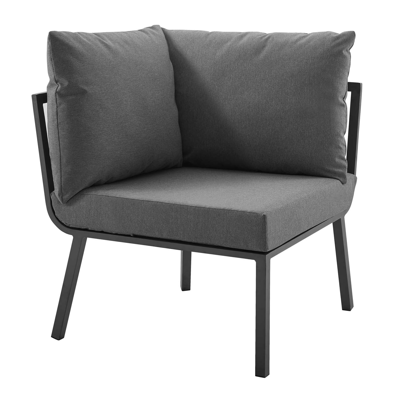 Lounge Chair, Aluminum, Metal, Steel, Grey Gray, Modern Contemporary