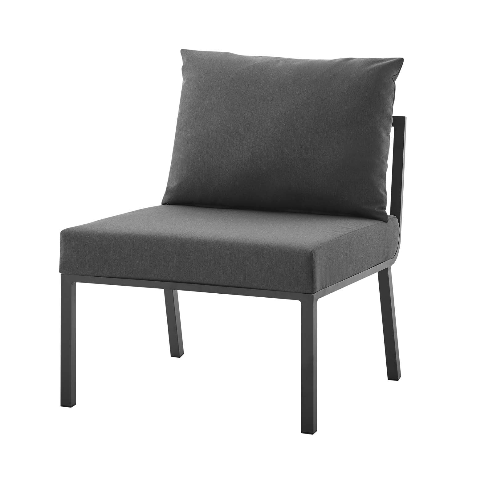 Lounge Chair, Aluminum, Metal, Steel, Grey Gray, Modern Contemporary