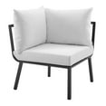 thumbnail image 1 of Lounge Chair, Aluminum, Metal, Steel, Grey Gray White, Modern Contemporary Urban Design, Outdoor Patio Balcony Cafe Bistro Garden Furniture Hotel Hospitality, 1 of 7