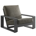 thumbnail image 1 of Lounge Chair Armchair Lounge Chair, Gray, Aluminum, Outdoor Patio Balcony Cafe Bistro Garden Hospitality Restaurant, Modern Contemporary, HB37962, 1 of 9