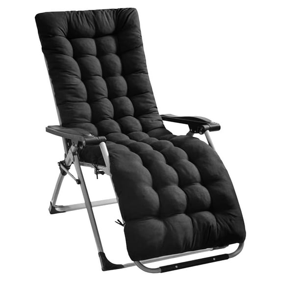 Lounge Chair Cushion 67x22 inch Soft Sofa Pad Lounge Chair Cushions Chaise Lounger Cushion Bench Cushion for Furniture, Recliner Chair Cushion Indoor Outdoor/Black