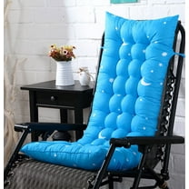 Lounge Chair Cushions, 49*19" Soft Thicken Patio Chaise Lounge Cushions Printed, Rocking Chair Recliner Pad with Ties, Zero Gravity Lounge Chaise Chair Cushion for Outdoor Indoor Furniture