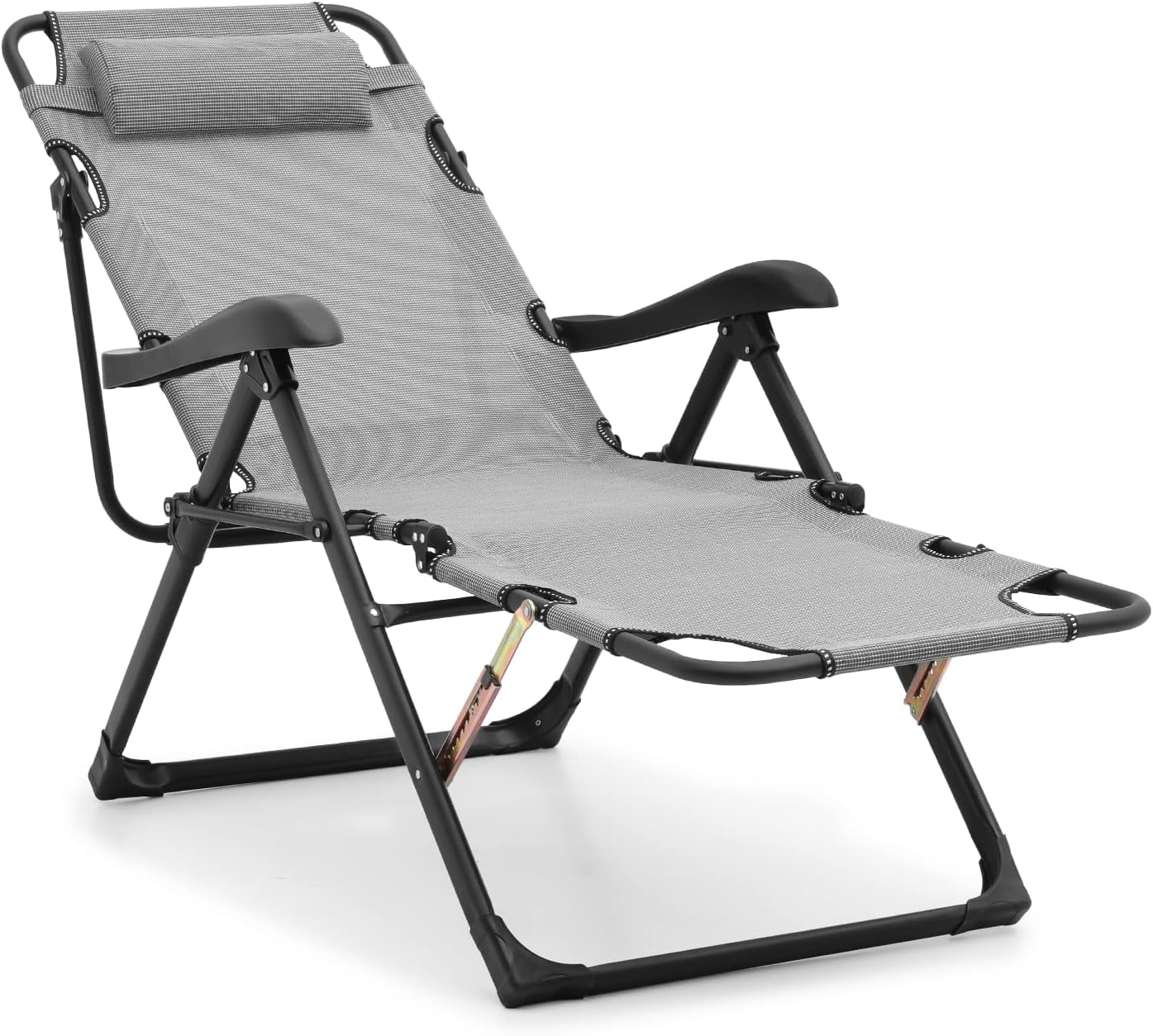 Lounge Chair Folding Patio Recliner Patio Furniture Outdoor Adjustable