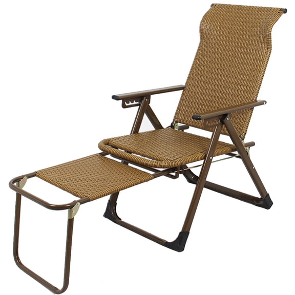 Lounge Chair Lawn Patio Chairs Reclining Zero Gravity Chairs Foldable Outdoor Comfortable Poolside Beach Chaise With Angle Adjustment For Yard, Lawn, Camping