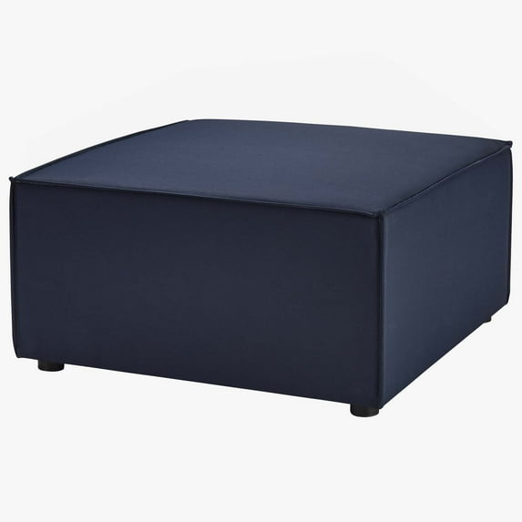 Lounge Chair Ottoman, Fabric, Blue Navy, Modern Contemporary Urban Design, Outdoor Patio Balcony Cafe Bistro Garden Furniture Hotel Hospitality