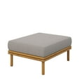 thumbnail image 1 of Lounge Chair Ottoman, Natural Brown, Teak Wood, Outdoor Patio Balcony Cafe Bistro Garden Hospitality Restaurant, Modern Contemporary, HB37401, 1 of 10