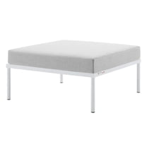 Lounge Chair Ottoman, Sunbrella, Aluminum, Metal, Steel, Grey Gray, Modern Contemporary Urban Design, Outdoor Patio Balcony Cafe Bistro Garden Furniture Hotel Hospitality