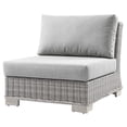 thumbnail image 1 of Lounge Chair, Rattan, Wicker, Grey Gray, Modern Contemporary Urban Design, Outdoor Patio Balcony Cafe Bistro Garden Furniture Hotel Hospitality, 1 of 7