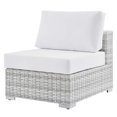 thumbnail image 1 of Lounge Chair, Rattan, Wicker, Light Grey Gray White, Modern Contemporary Urban Design, Outdoor Patio Balcony Cafe Bistro Garden Furniture Hotel Hospitality, 1 of 8