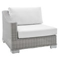 thumbnail image 1 of Lounge Chair, Sunbrella, Rattan, Wicker, Light Grey Gray White, Modern Contemporary Urban Design, Outdoor Patio Balcony Cafe Bistro Garden Furniture Hotel Hospitality, 1 of 9