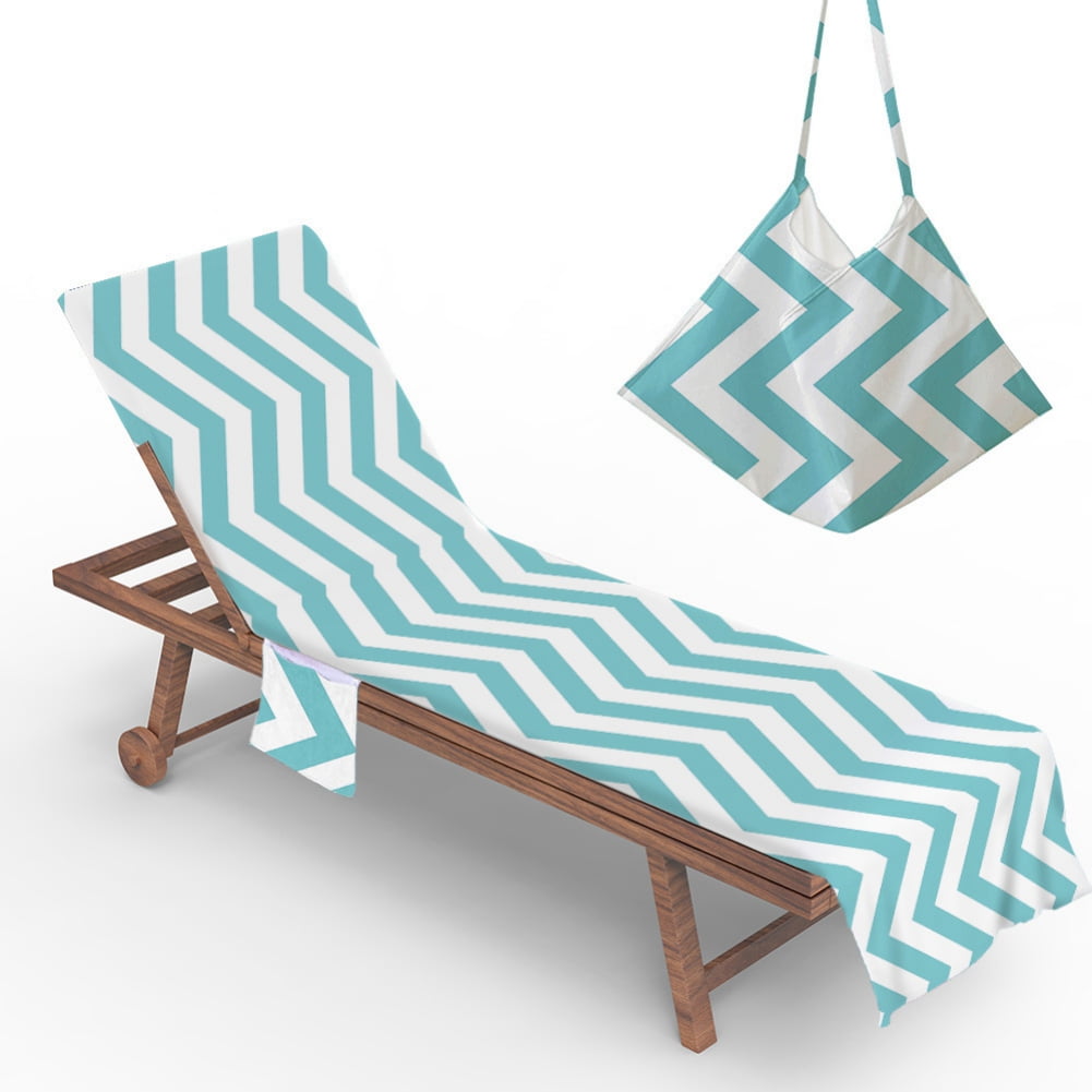 Lounge Chair Towel Covers, Lounge Chair Beach Towel Cover Microfiber