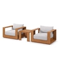 thumbnail image 1 of Lounge Chair and Table, Grey Gray Natural, Wood, Outdoor Patio Balcony Cafe Bistro Garden Hospitality Restaurant, Modern Contemporary HB36711, 1 of 7