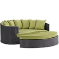 thumbnail image 1 of Lounge Daybed Sofa Bed, Green, Wicker Rattan, Outdoor Patio Balcony Cafe Bistro Garden Hospitality Restaurant, Modern Contemporary, HB37038, 1 of 3