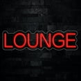thumbnail image 1 of Lounge LED Neon Sign 27"L x 7"H #32462, 1 of 3
