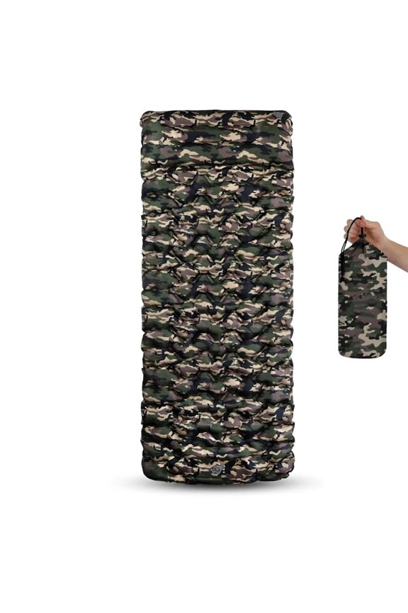 Lounge Mat - Your Portable Chill Zone, Thick Memory Foam Sleeping Pad for Camping, Self Inflating Travel Air Mattress with Pump, Lightweight Portable Car Tent Bed for Outdoor Backpacking,Green