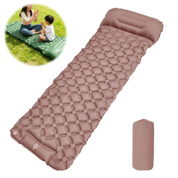 Lounge Mat,Sleeping Pad,Ultralight Inflatable Sleeping Pad For Camping with Thick Foot Compact Built-in Pump,Extra Ca Pillow mattress self pad nemo Portable zone self with mattress portable ma