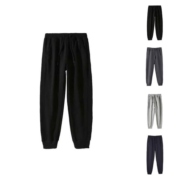 Lounge Pants - Comfortable Breathable Sweatpants with Pockets and Elastic Waistband for Winter Warmth