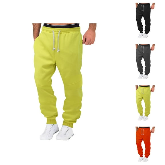 Lounge Pants - Comfortable Breathable Sweatpants with Pockets and Elastic Waistband for Winter Warmth