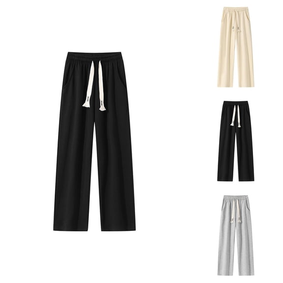 Lounge Pants - Comfortable Breathable Sweatpants with Pockets and Elastic Waistband for Winter Warmth