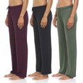 thumbnail image 1 of Lounge Pants for Women 3 Pack Sleep Casual Sleep Bottom Pajama Pants Set A, X-Large, 1 of 7