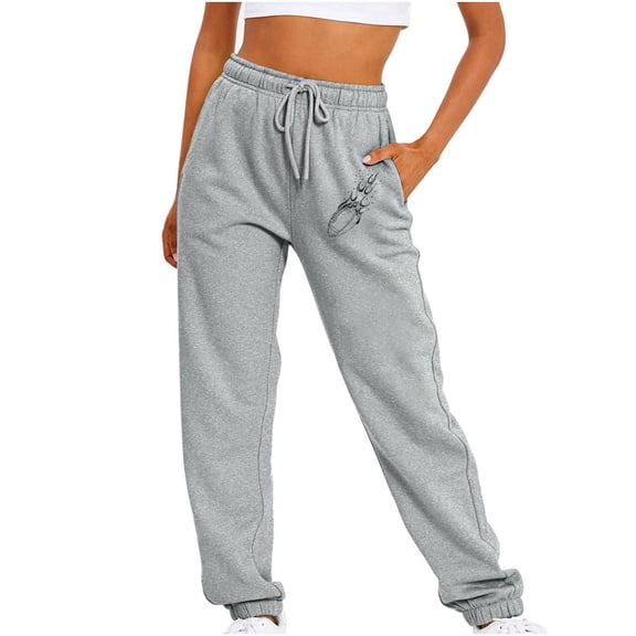 Lounge Pants for Women Women's Loose Fitting Casual Sports Solid Color Printed Long Pants Gift for Women