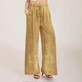 thumbnail image 1 of Lounge Pants for Women with Pockets,High Waisted Velvet Pants,Elastic Waistband Casual Full Length Trouser, 1 of 9