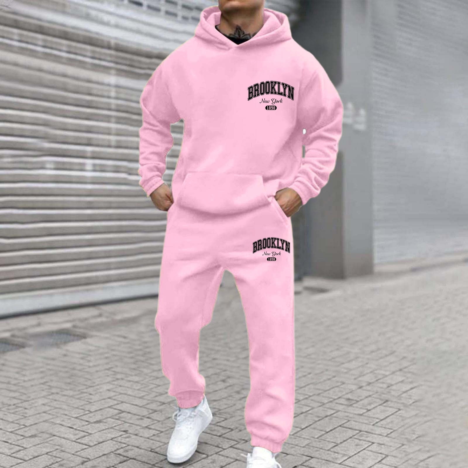 トップス LLOUD HOODIE SWEATPANTS setup XXL Lounge Sets 2 Piece Outfits Cropped Hoodie Sweatshirt and