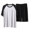 Lounge Sets For Men Male Wear Two Piece Set Short Sleeve Top Short