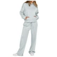 Lounge Sets for Women Hoodies Tracksuit Fall Casual Loose Wide Leg