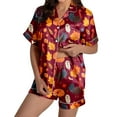 thumbnail image 1 of Lounge Sets for Women – Relaxed Fit Two Piece Sets for Postpartum, Nursing or Casual Sleepwear Looks Ladies' Thanksgiving Turkey Print Pajama Shorts Set 2024, 1 of 4