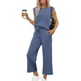 thumbnail image 1 of Lounge Sets for Women 2 Piece Track Suits Outfits 2025 Travel Summer Casual Outfit Sets Matching Pants Set Clothing Royal Blue S, 1 of 8